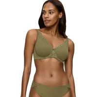 Triumph Minimizer-BH »Amourette W01«, verkleinert die Brust optisch, Spitzenakzente Triumph MARTINI OLIVE 90