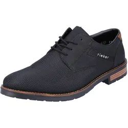 Schnürschuh RIEKER, Herren, Gr. 46, schwarz, Synthetik, Textil, elegant, Schuhe, in Business-Look, Freizeitschuh, Halbschuh, Schnürschuh