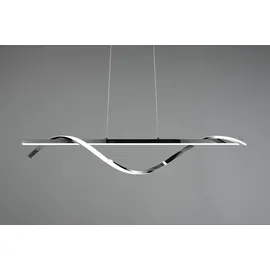 Trio Reality LED-Pendelleuchte Isabel 1-flammig Chrom 100 cm x 18 cm