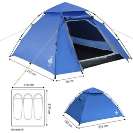 Lumaland Pop Up Kuppelzelt Blau