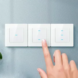 AVATTO Smart Light Switch WiFi Avatto N-TS10-B1 1 Way TUYA (schwarz)