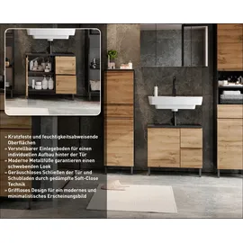 Germania Waschbeckenunterschrank »Salinas« - 60x34x56cm - braun - Holz