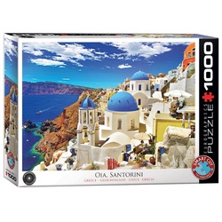 EUROGRAPHICS Puzzle Oia auf Santorini Griechenland, 1000 Puzzleteile bunt