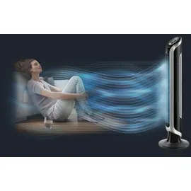 Rowenta Eole Infinite VU6670 Turmventilator schwarz