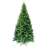 RS Trade HXT 1101 Slim Colorado-Mix 210 cm künstlicher Weihnachtsbaum (extra schmal Ø ca. 104 cm) mit 872 Spitzen, Schnellaufbau Klappsystem, schwer entflammbar, Tannenbaum inkl. Metallständer