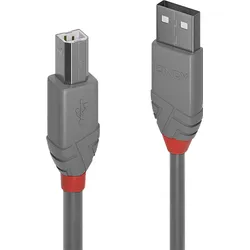 Lindy USB A –  USB B (5 m, USB 2.0), USB Kabel