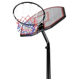 DEUBA Basketballkorb Outdoor Indoor mit Ständer höhenverstellbar 205- max. 305cm rollbar 70kg Standfuß Kinder Erwachsene Basketball Hoop Stand