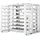 R+R INDUSTRIETECHNIK Rr Industrietechnik Schubfachregal für Bleche Rbr-30t 3370x1650x2310mm 8 Etagen mit Tiefenauflage