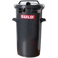 1 Sulo Mülltonne 50 Liter mit Bügel - grau anthrazit Abfalltonne Mülleimer Retro