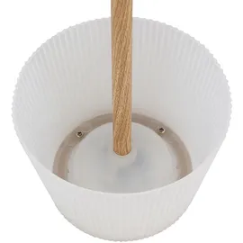 GLOBO Tischleuchte Holzoptik Braun