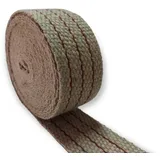TENDAGGIMANIA Gurt aus Jute für Polsterungen, Sofas und Heimwerker, sehr strapazierfähig, Jute aus Naturfaser für Unterseite von Stühlen, Sofas, Möbeln, Dekorationen (15 Meter)