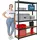 Proregal Mega Deal Eckregal | 2x Schwerlastregal Ragnar HxBxT 180x190x40cm Fachlast 175kg Schwarz Kellerregal, Steckregal, Garagenregal, Lagerregal