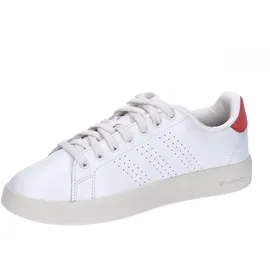adidas Advantage Premium Leather Shoes core White/core White/Bright red, 38 2/3