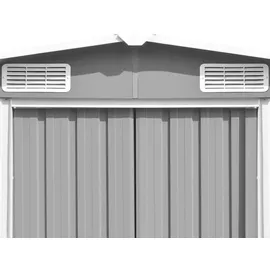 vidaXL Geräteschuppen 2,57 x 2,98 m grau
