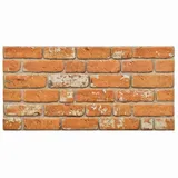 vidaXL Wandpaneel Ziegel Braun 10 St. 100 x 50 cm
