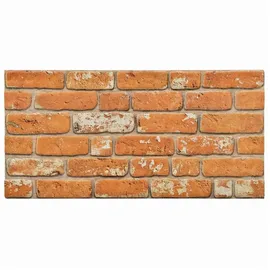 vidaXL Wandpaneel Ziegel Braun 10 St. 100 x 50 cm