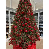 Kaemingk 10 Weihnachtskugeln Glas Christbaumkugeln Weihnachtsbaumkugeln rot