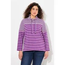 Ulla Popken Longsleeve in dunkles violett | Gr.: 46-48