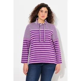 Ulla Popken Longsleeve in dunkles violett | Gr.: 46-48