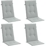 vidaXL Hochlehner Auflage 120 x 50 x 4 cm melange grau 4 St.