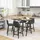 Homcom Bartisch 120 x 60 x 91 cm Dunkelgrau