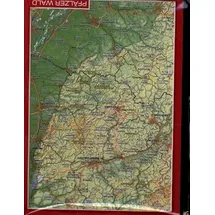 Georelief Reliefpostkarte Pfälzer Wald: Tiefgezogene Reliefpostkarte