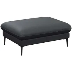 FLEXLUX Pouf »Salino, Fußhocker, Sitzhocker, Polsterhocker, «, Kaltschaum & Stahl-Wellen, Füsse Schwarz FLEXLUX Deep Black