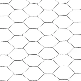 vidaXL Drahtzaun 25 x 1,2 m Grau