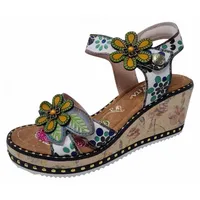 LAURA VITA Keilsandaletten Damen Beige 39