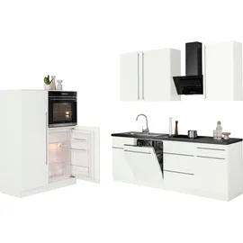 WIHO KÜCHEN Küchenzeile Chicago 330 cm weiß