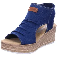 Rieker Keilsandalette in Blau | Gr.: 36