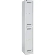 BISLEY Garderobenschrank Stahl 30 x 50 x 185 cm Hellgrau