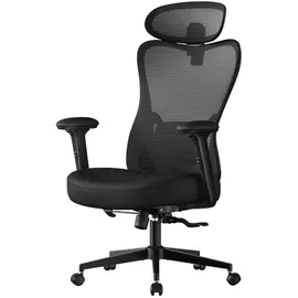 Songmics Bürostuhl Polyester Schwarz