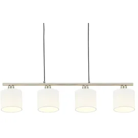 Trio Tommy 4-flg. nickel matt/weiß