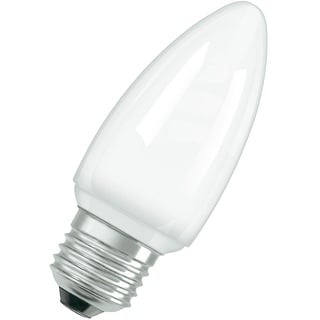 Osram 944566 Dulux Superstar Minicandle 7 W/825, entspricht 30 Watt, Sockel E27 Energiesparlampe in Kerzenlampenform, warmweiß