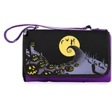 PICNIC TIME Disney Nightmare Before Christmas Jack & Sally Decke, Tragetasche, Picknickdecke, Stranddecke, Campingdecke, Lila mit schwarzer Klappe