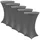 nyvi Stehtischhusse Gala Anthrazit Ø 70-75 cm 5er Set