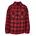 Flannel Lace-up Hemd Black Red S