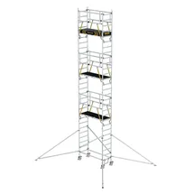 MUNK FlexxTower SGX Aluminium 7,55 m mit vorlaufendem Geländer