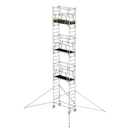 MUNK FlexxTower SGX Aluminium 7,55 m mit vorlaufendem Geländer
