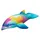 BESTWAY Bestway® Schwimmtier Regenbogendelfin 173 x 84 x 46 cm