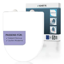 Schütte Duro WC-Sitz D-Form Pro 3 Weiß