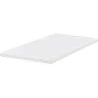 Beliani Matratzentopper Weiß Memoryschaum 140 x 200 cm