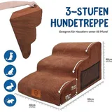 Famanu Hundetreppe für Sofa, Bett, Waschbar, Tragbare Haustierleiter für Welpen und Katzen