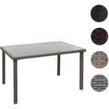Mendler HWC-G19 Gartentisch 120 x 75 x 0 cm Grau