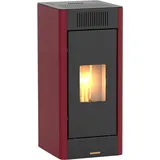 Blaze Pelletofen Ilia, 8 kW, Dauerbrand, optional WLAN fähig rot