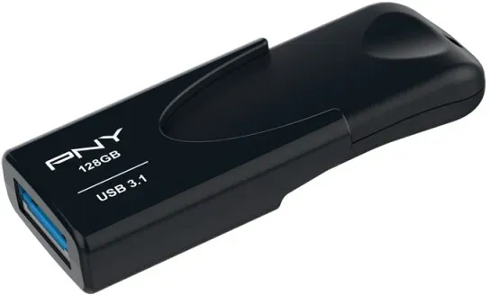 PNY Attache 4 USB-Stick 128 GB USB Typ-A 3.2 Gen 1 (3.1 Gen 1) Schwarz