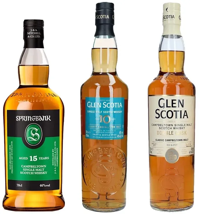 Springbank 15 Jahre + Glen Scotia 10 Jahre + Glen Scotia Double...