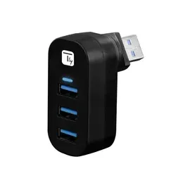 TECHLY Mini-Dreh-Hub 3x USB 3.0 IUSB3HUB3ROTB