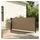 vidaXL Seitenmarkise Ausziehbar Taupe 117 x 300 cm